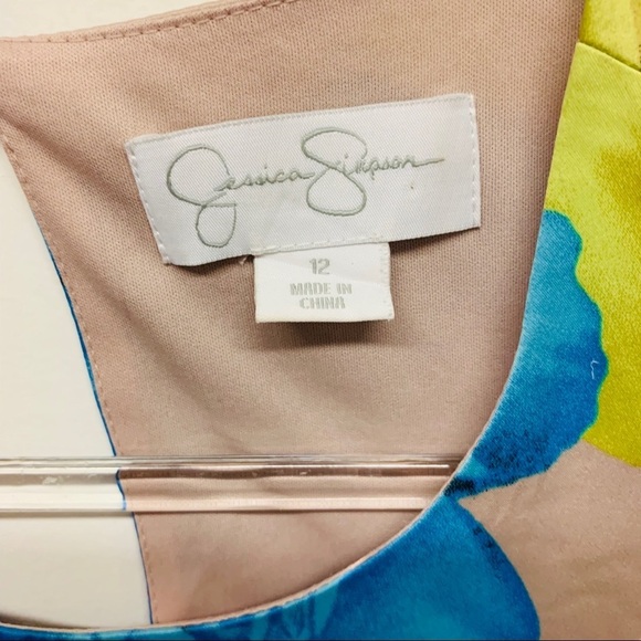 Jessica Simpson Floral Tiered Popover Dres… - Picture 4 of 8